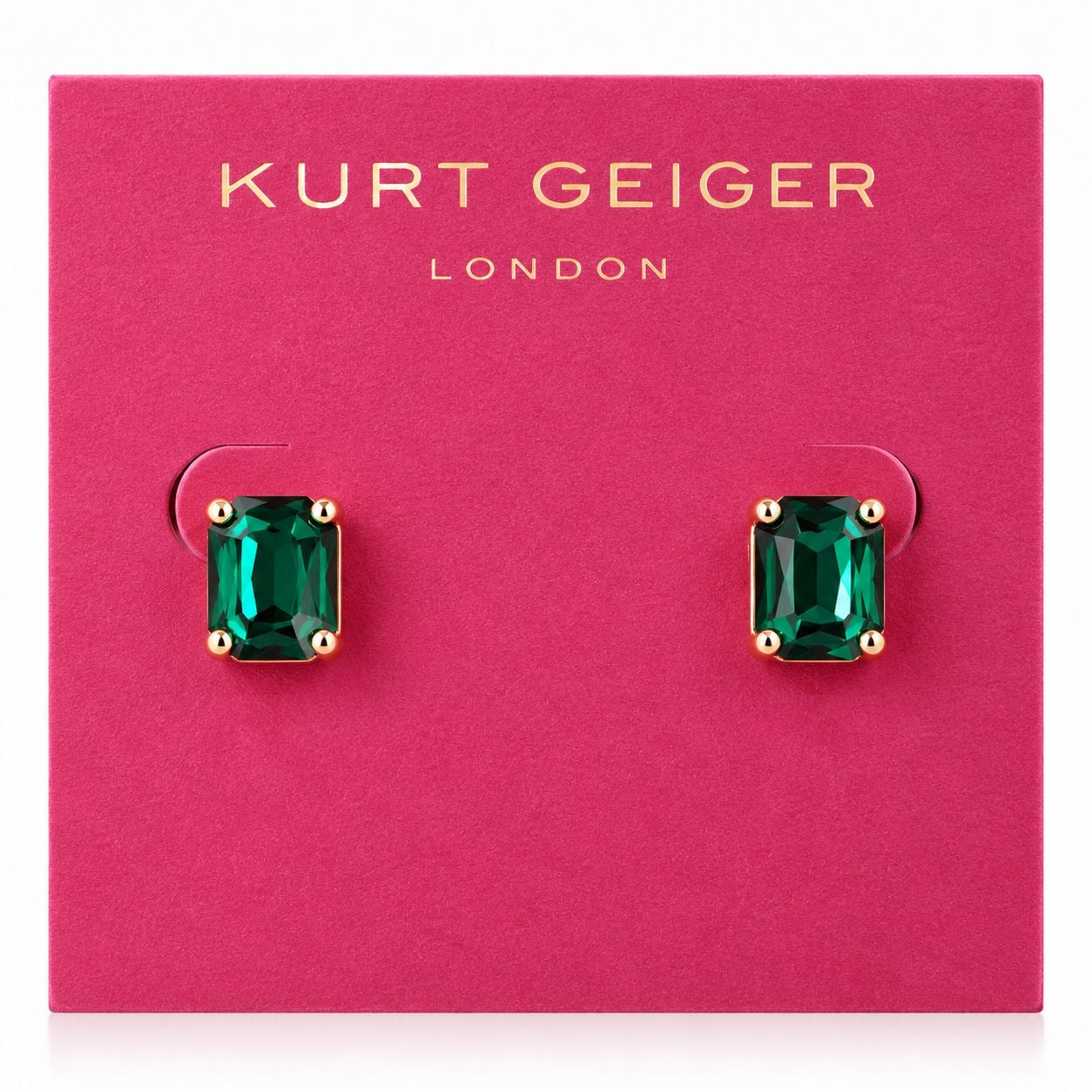 Aretes Kurt G de esmeraldas