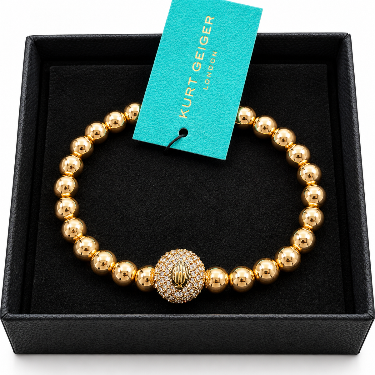 Brazalete Kurt Geiger dorado
