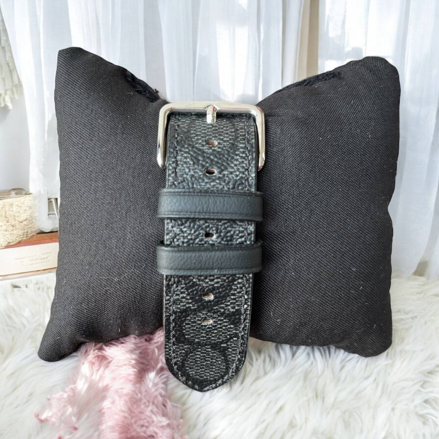Reloj Coach baxter con monogram negro para caballero
