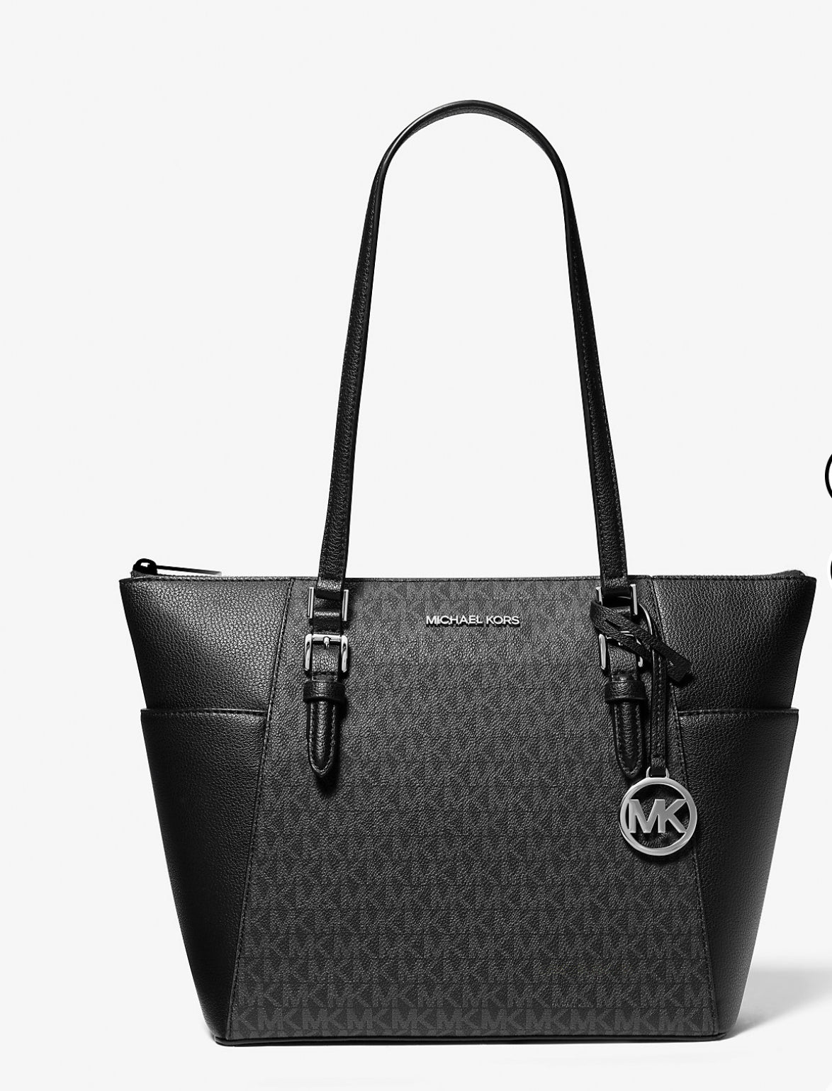 Tote Michael K charlotte negra con monogram