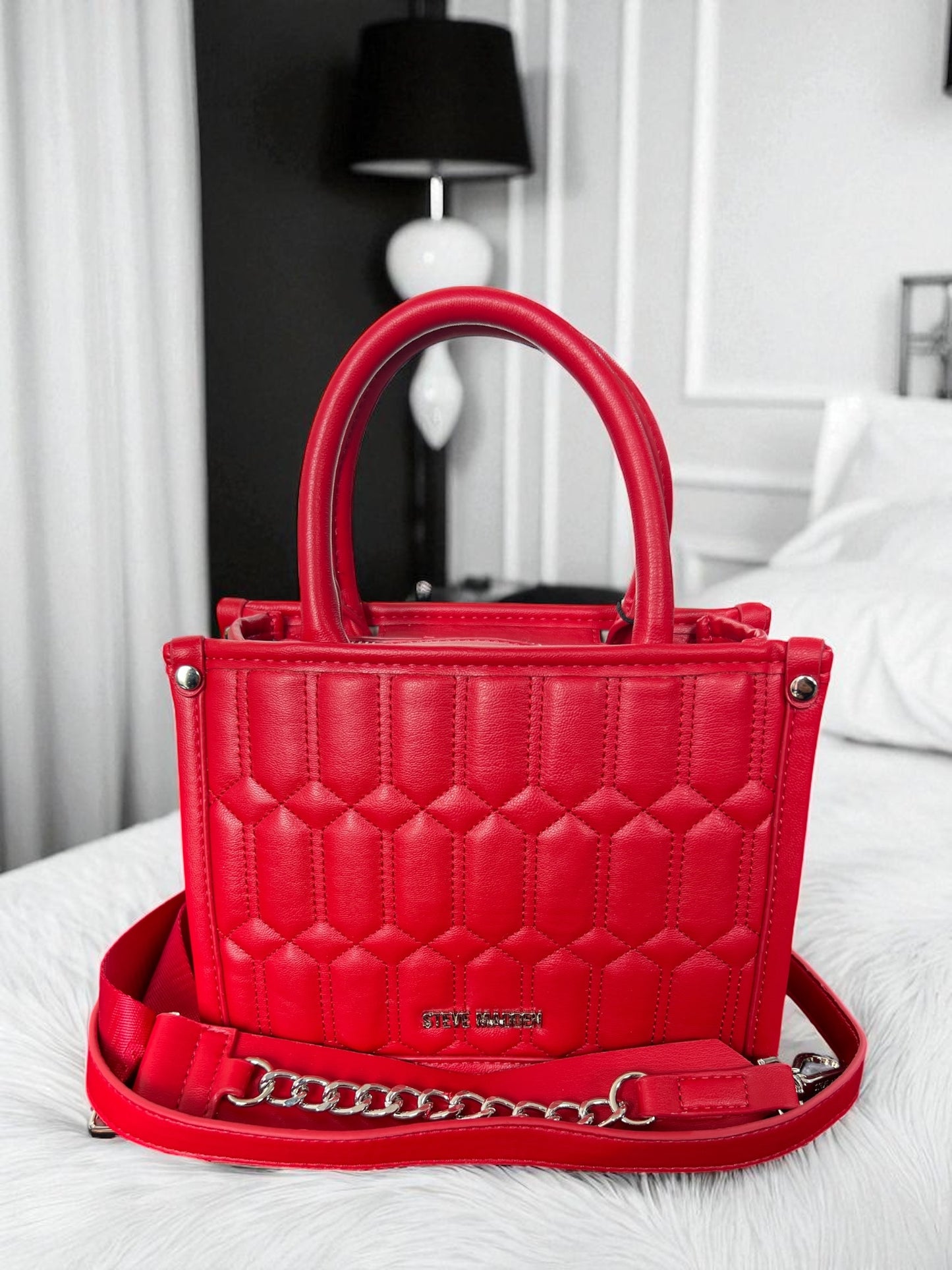 Tote Steve M Chevy red 2 straps
