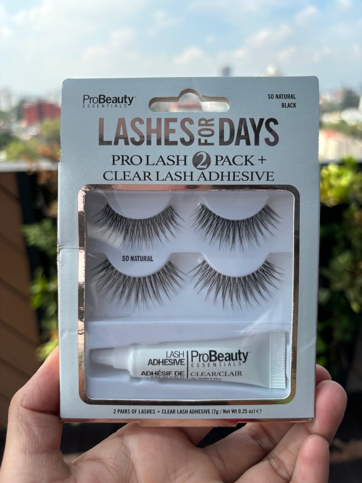 Set de pestañas postizas 3 pack con pegamento
