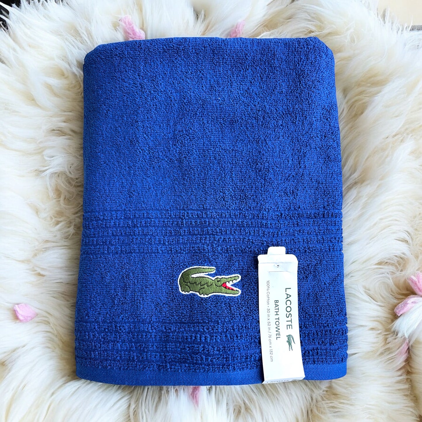 Toalla Lacoste azul rey