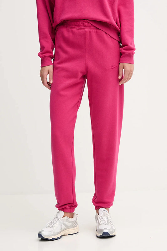 Pants DKNY Rosa Fucsia Pink letras con textura