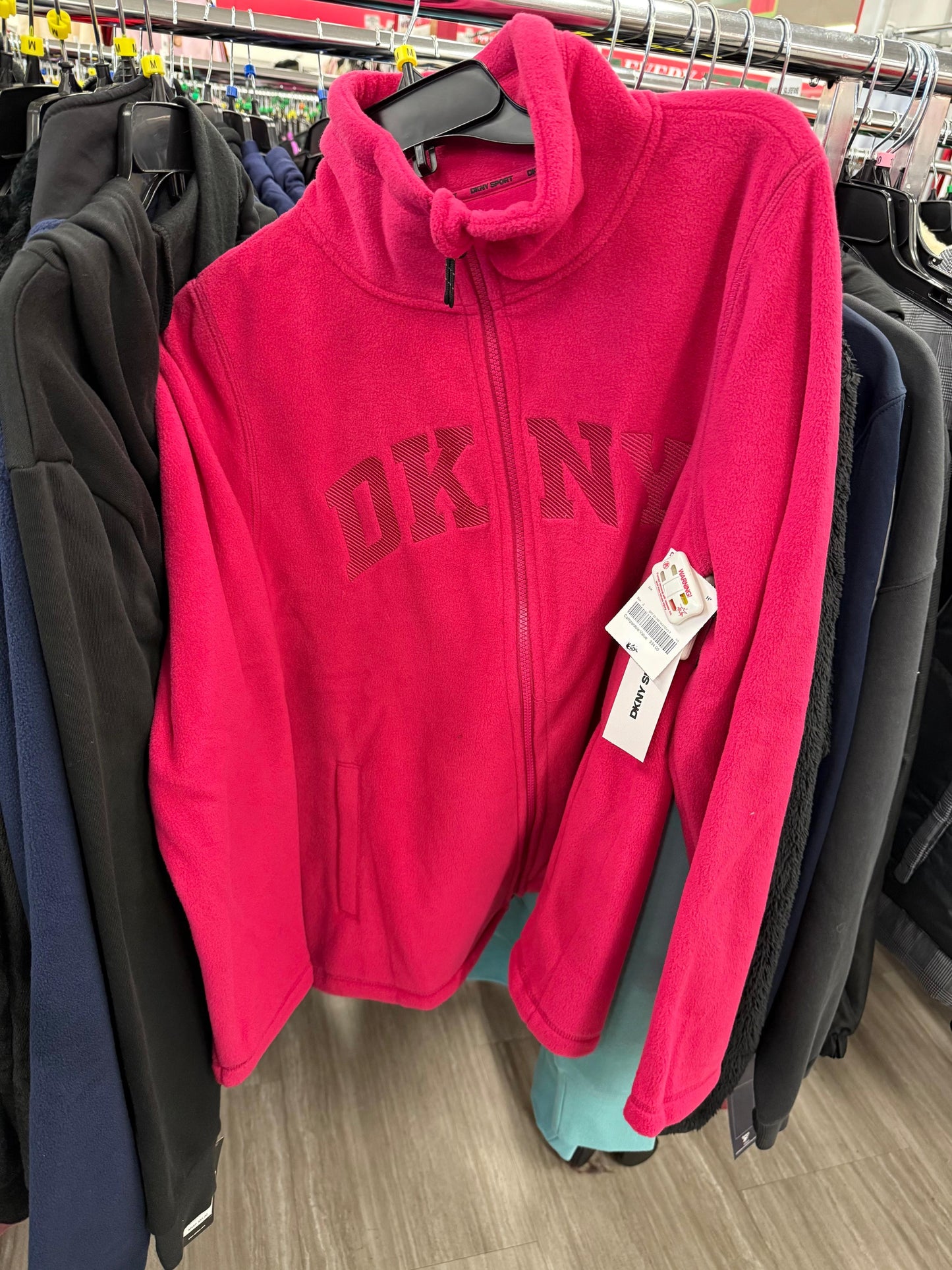 Chamarra Polar DKNY ligera Fleece Rosa