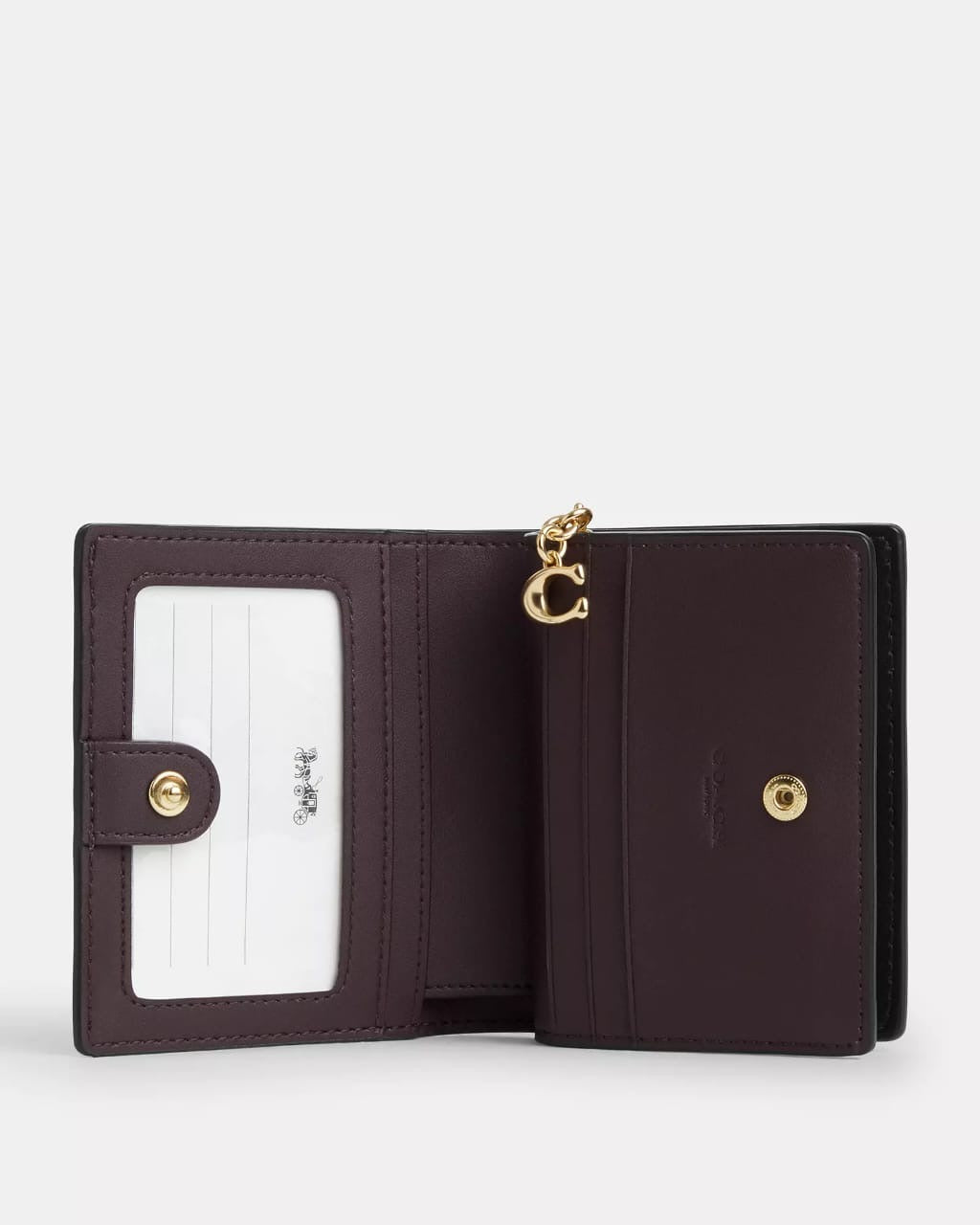 Cartera Coach Snap wallet in signature canvas