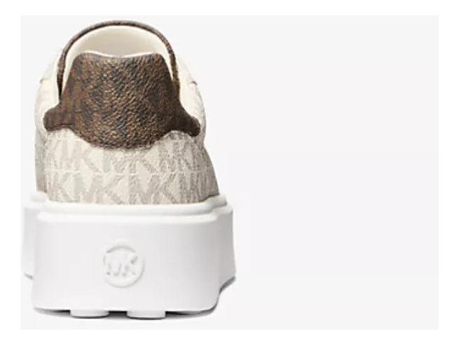 Tenis Michael K Vanilla con monogram de plataforma