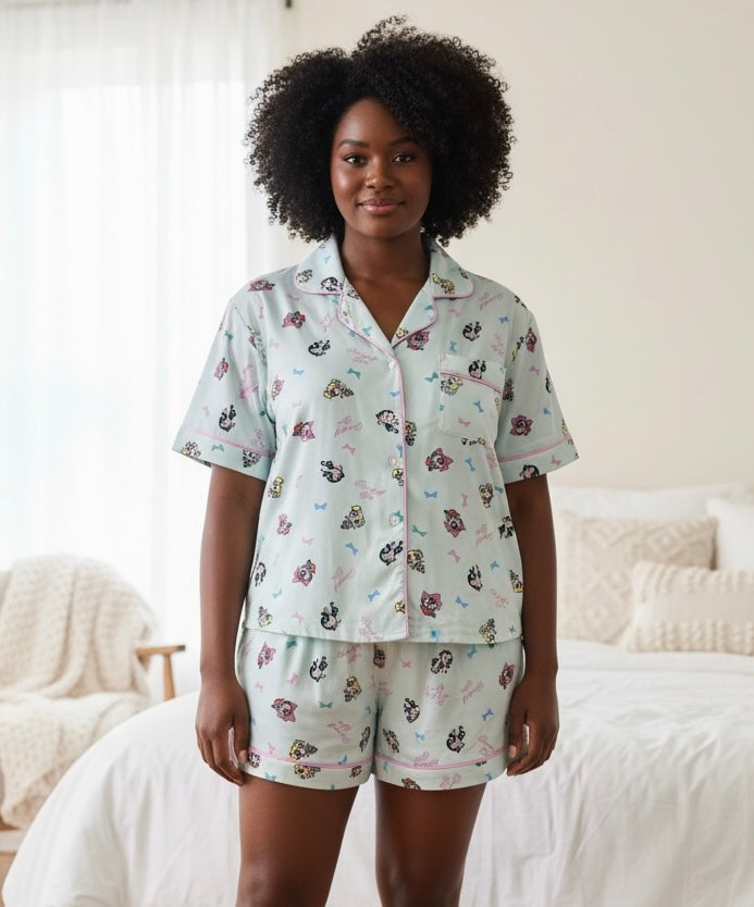 Pijama Primark de las chicas super poderosas verde