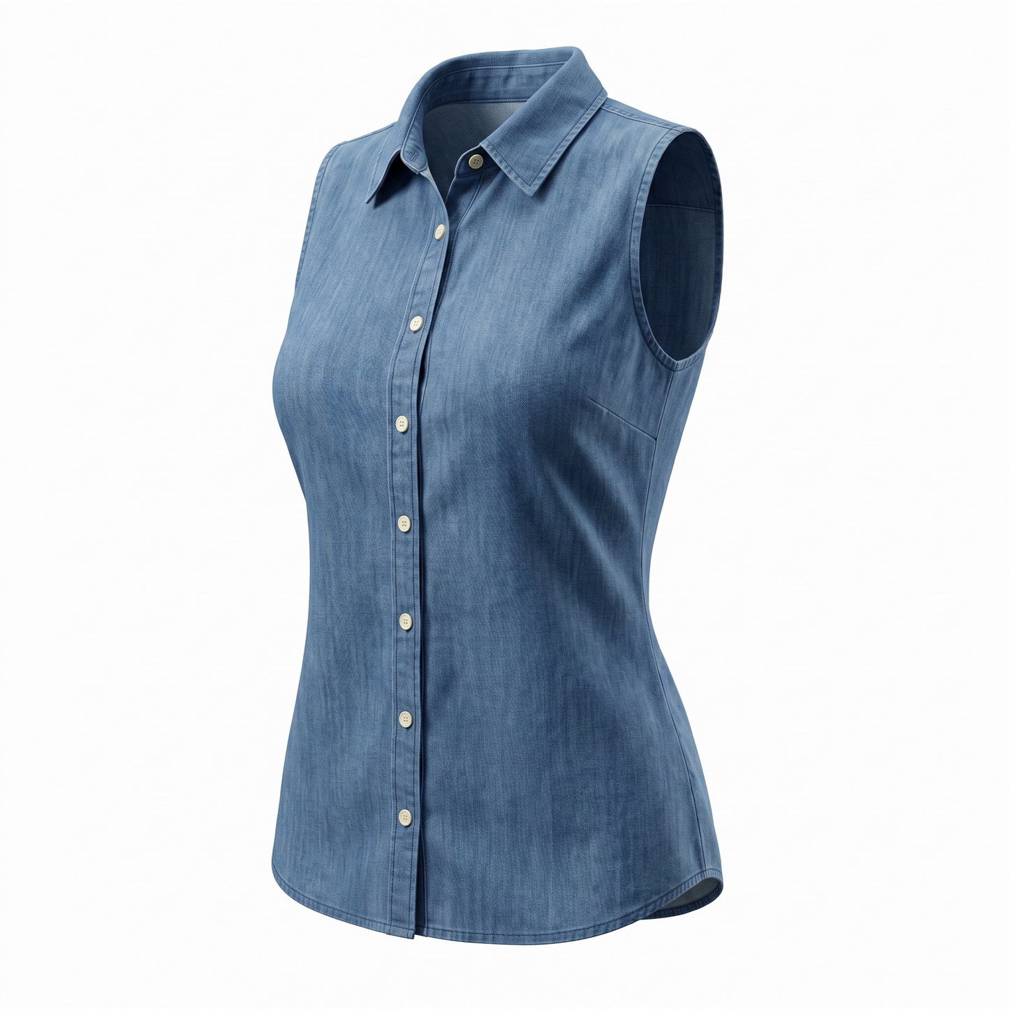 Camisa sin mangas Calvin k de mezclilla