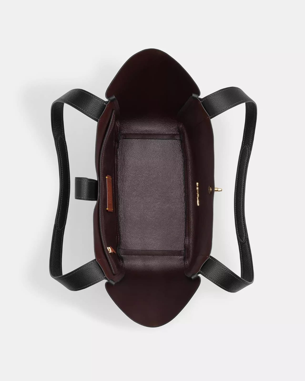 Tote Coach negra Hadley Turnlock Tote Bag