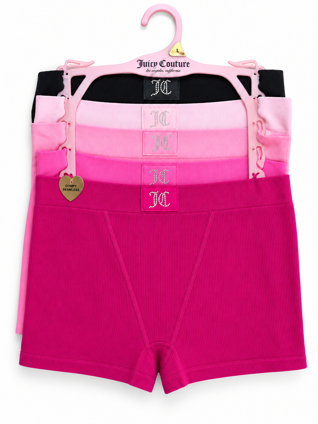 Boxers Juicy Couture rosas y negro talla L