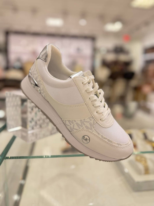 Tenis Michael k blancos con plateado