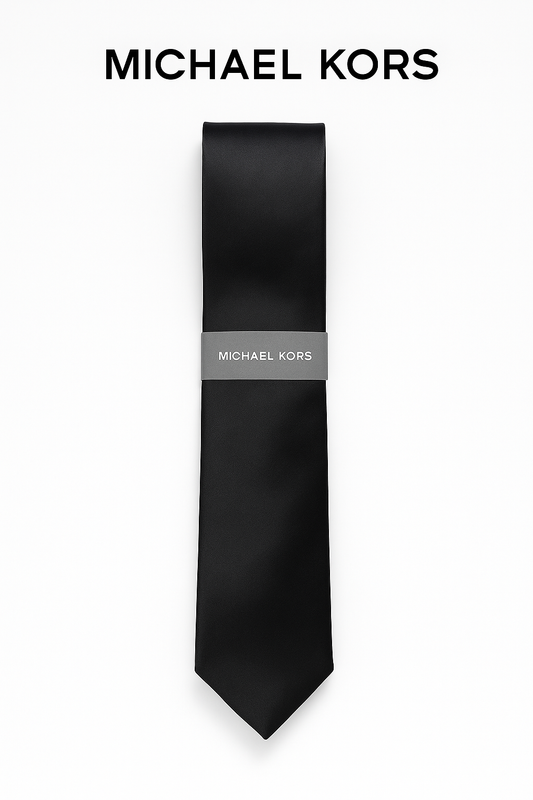 Corbata Michael k negra lisa