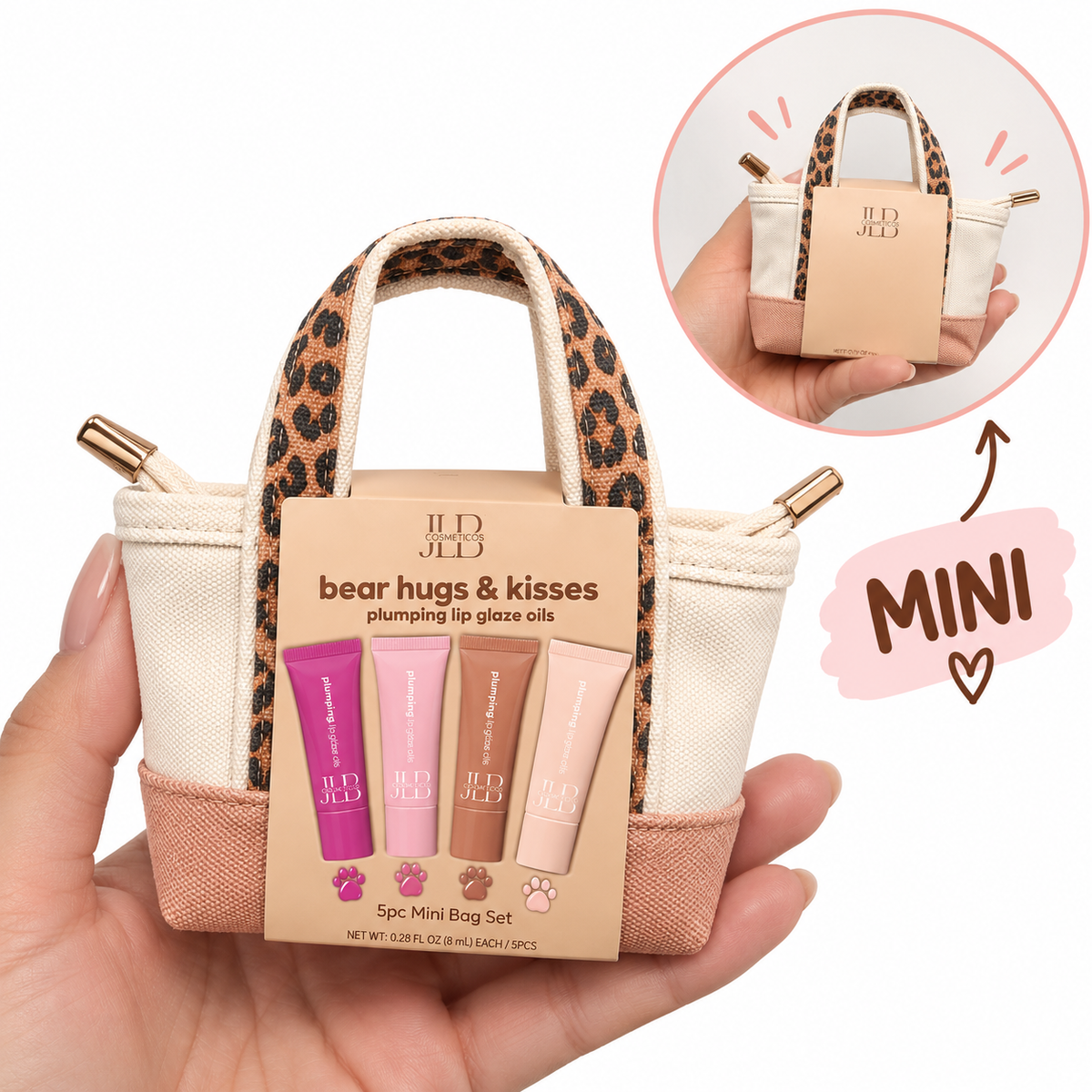 Mini bolsa con gloss