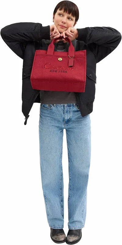 Tote Bag Cargo Ruby roja de mezclilla