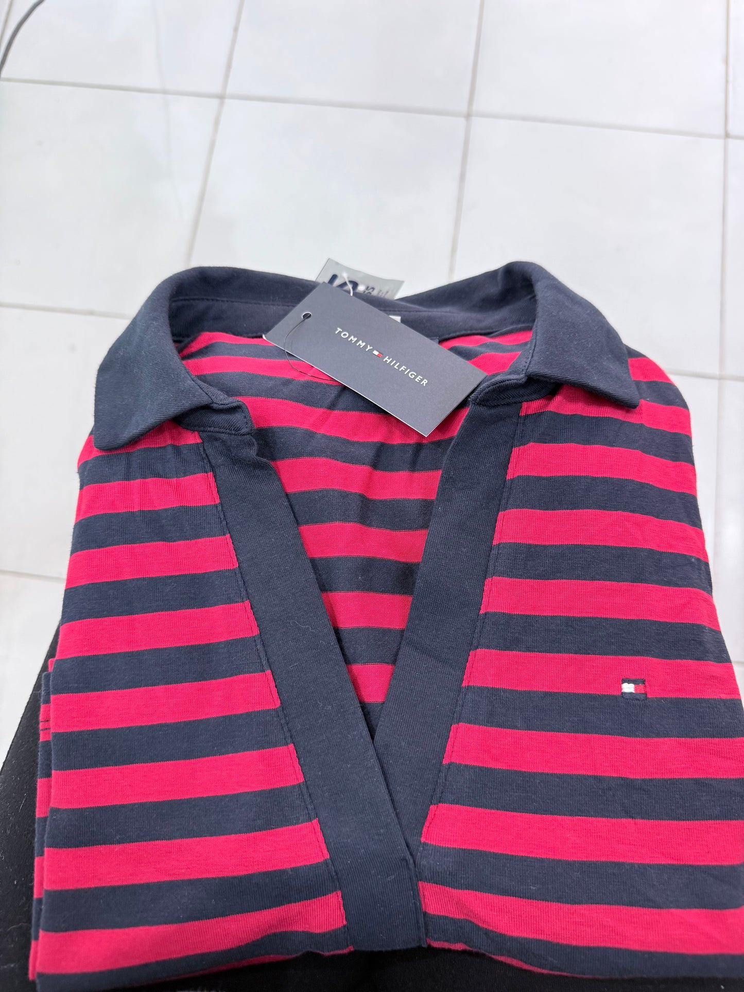Vestido Tommy talla S rayas rojas y azules