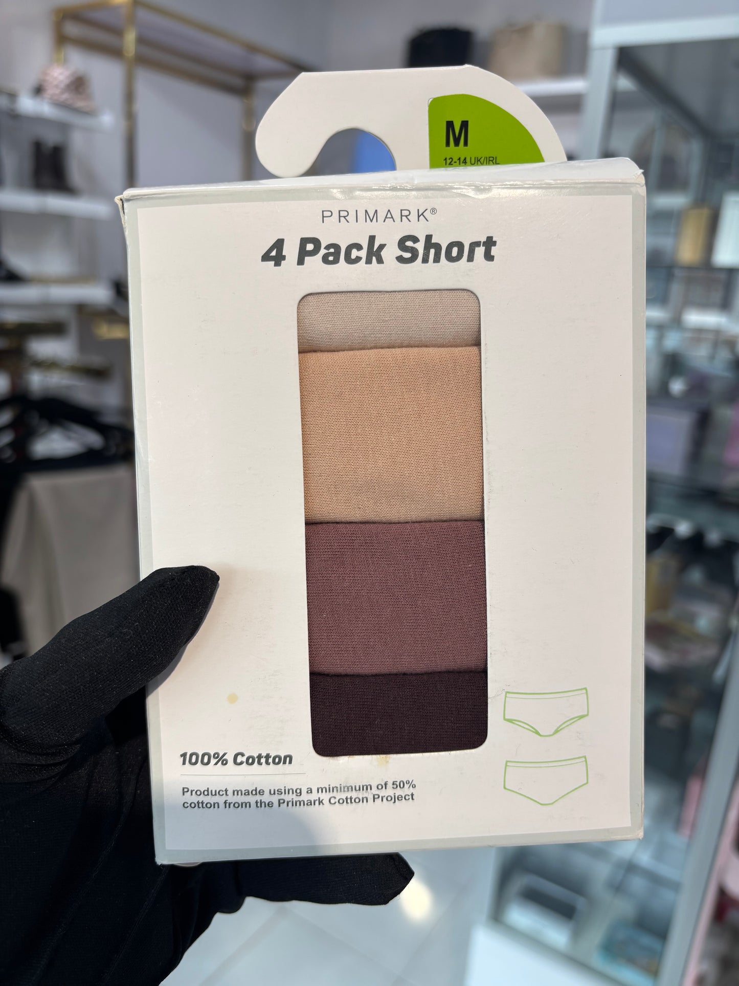 Panties Primark 4pz en colores nude