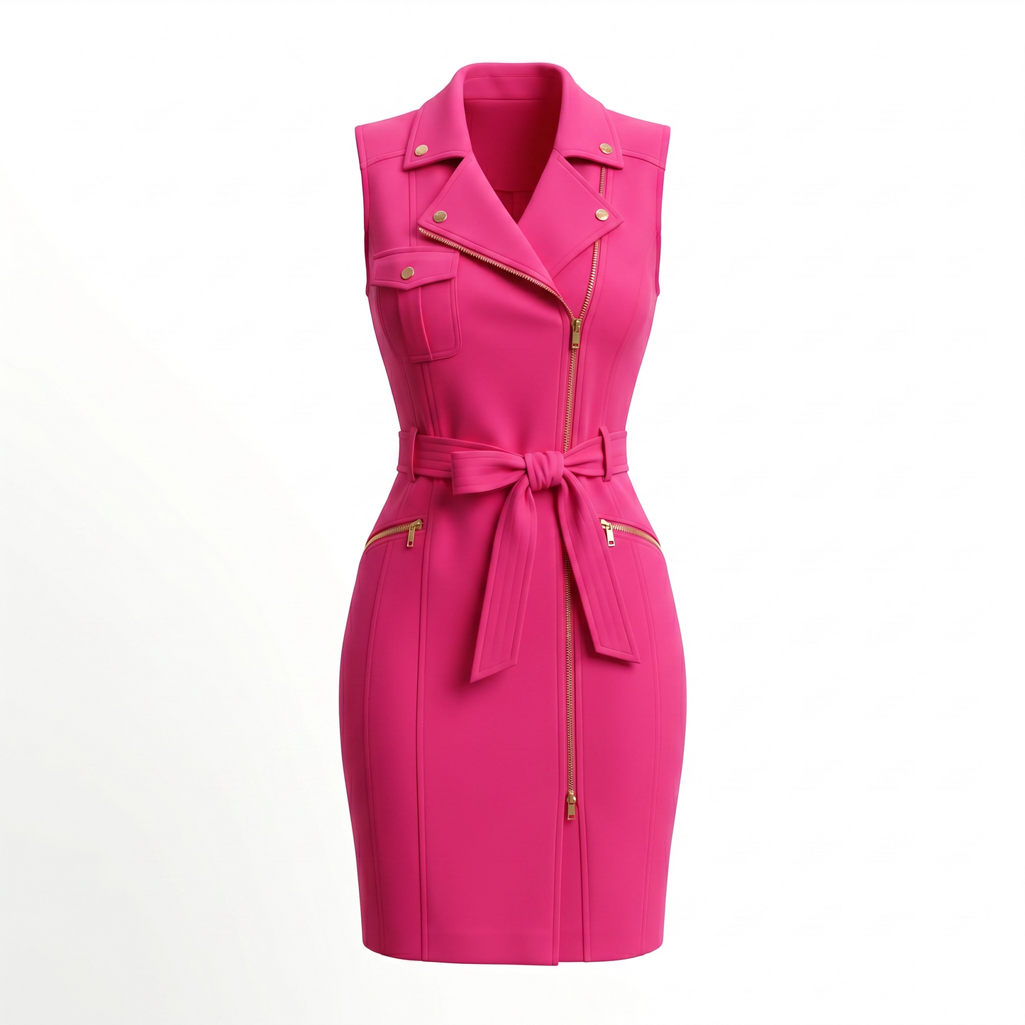 Vestido Calvin K Rosa formal