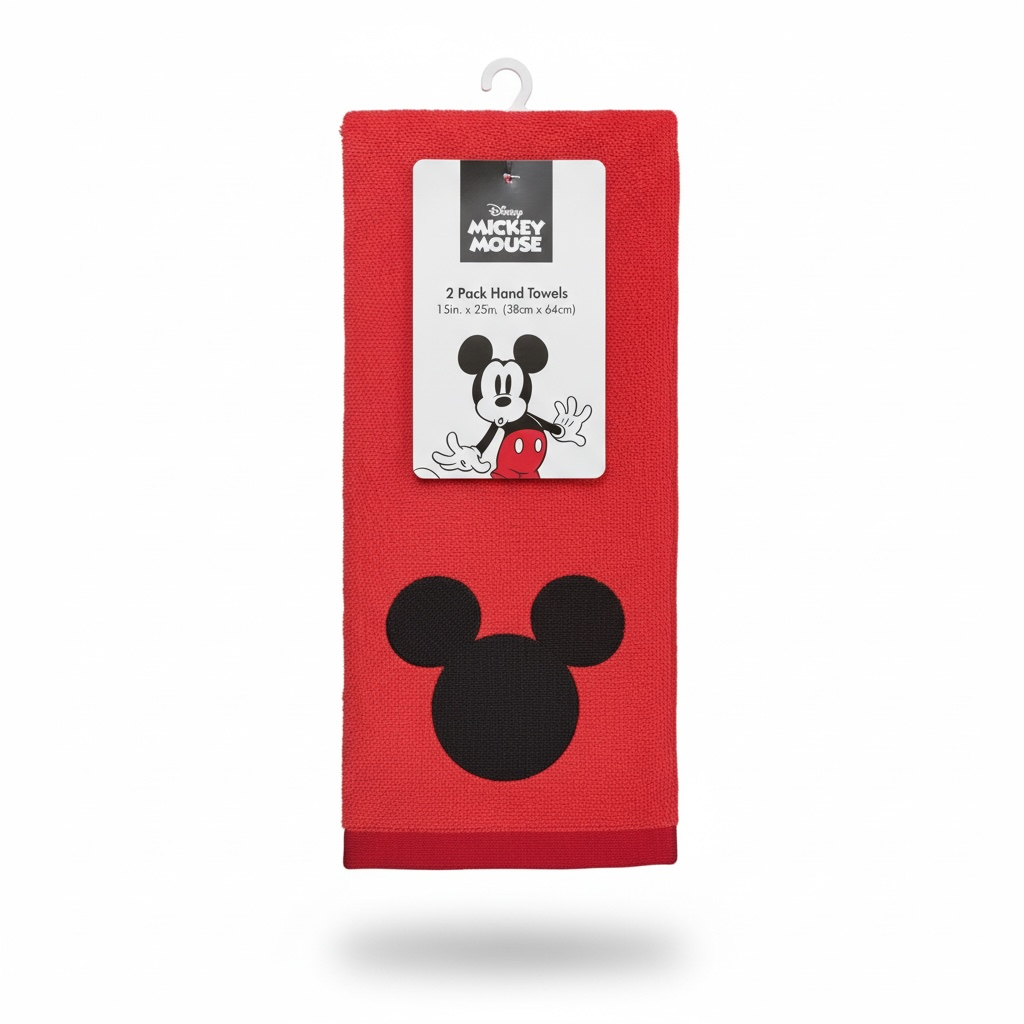 Toalla para manos de Mickey roja