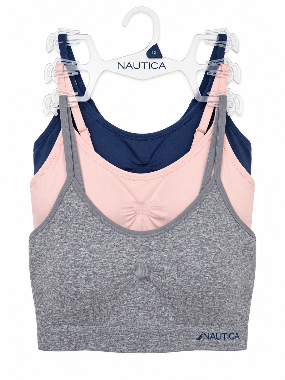 Tops náutica trío gris rosa azul