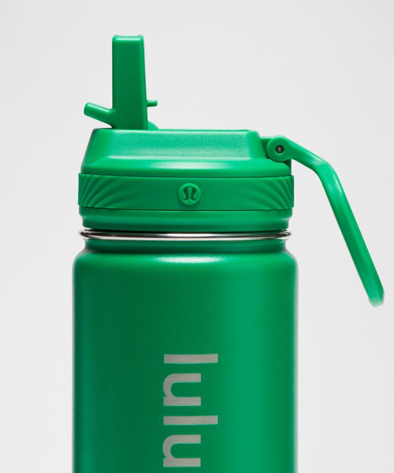 Botella de agua Lululemon verde