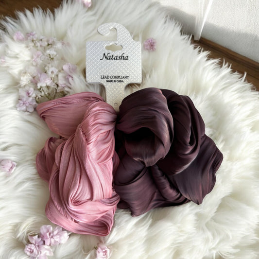 Scrunchies Natasha Rosa/guinda