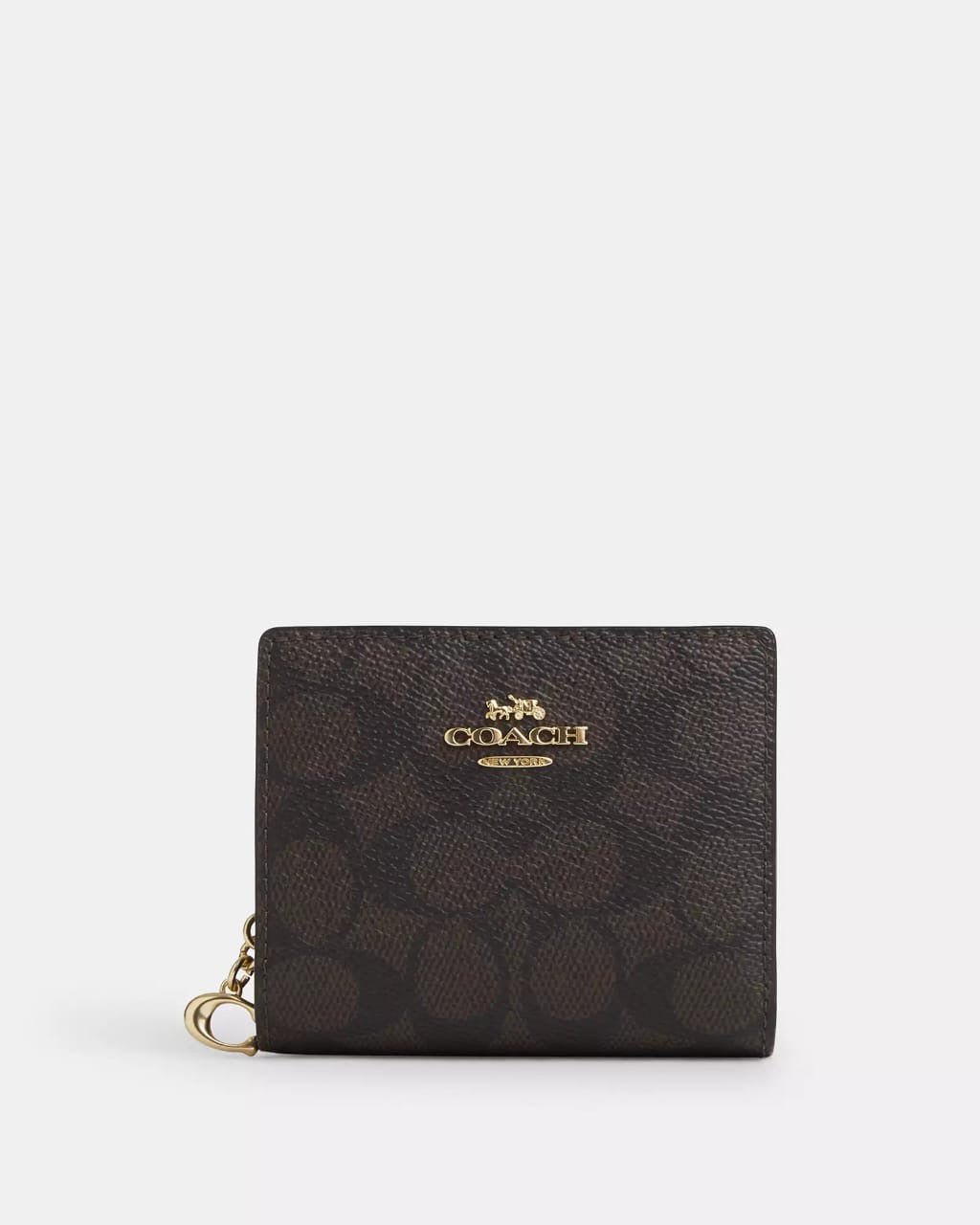 Cartera Coach Snap wallet in signature canvas