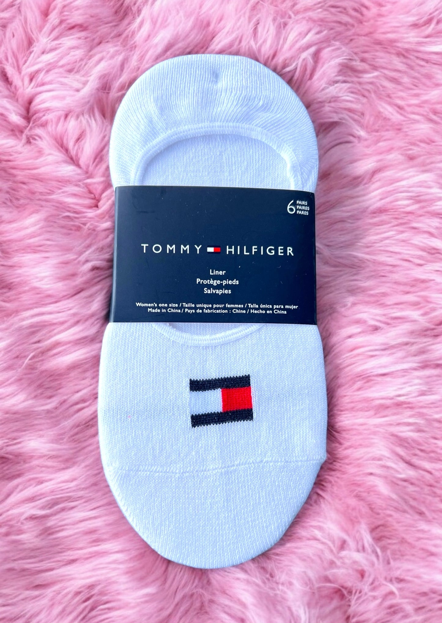 Protectores Tommy H blancos con bandera