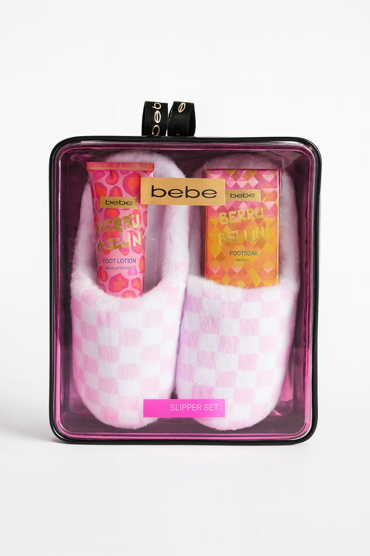 Set Bebe para pies con pantuflas loción y jabón