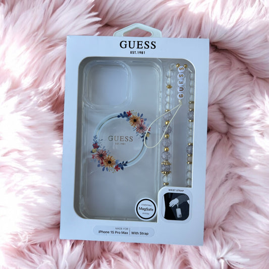 Carcasa Guess Transparente con accesorios