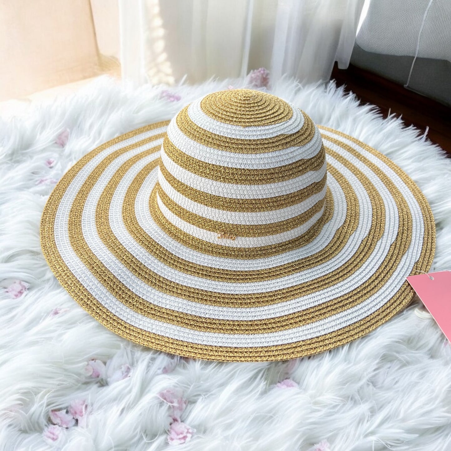 sombrero JUICY Blanco/Dorado