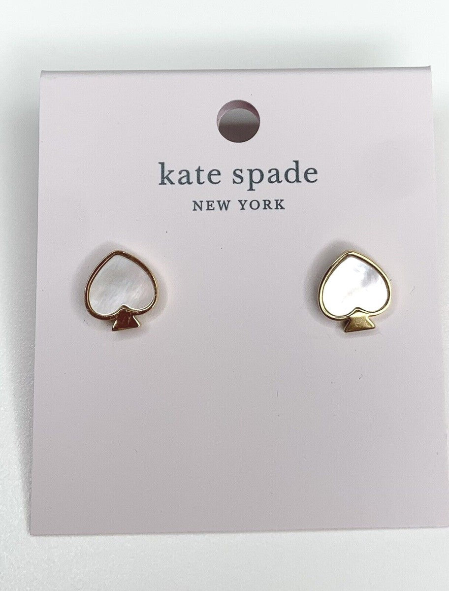 Aretes Kate S dorados/tornasol
