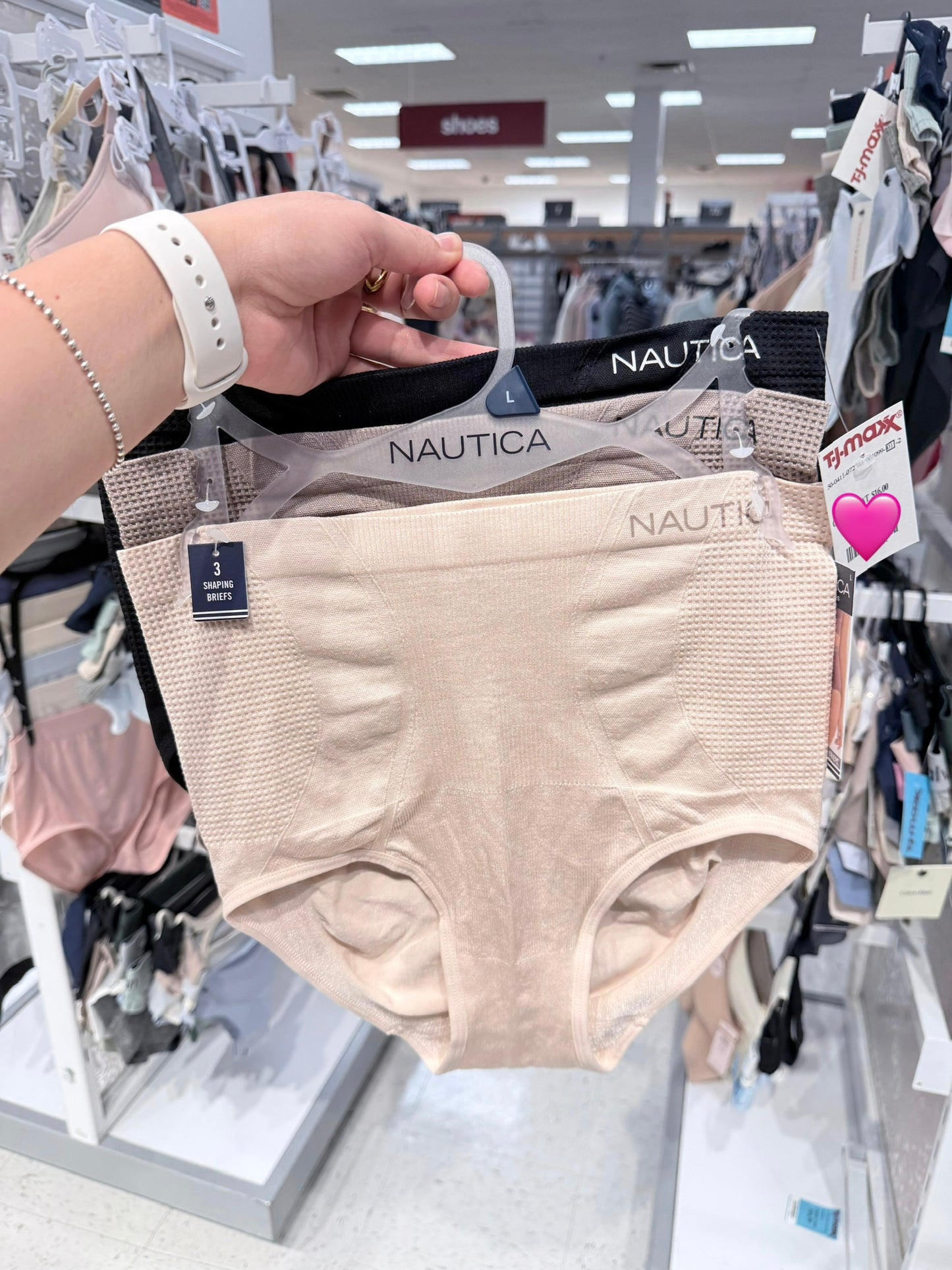 Panties Nautica moldeadoras sin costura 3pz