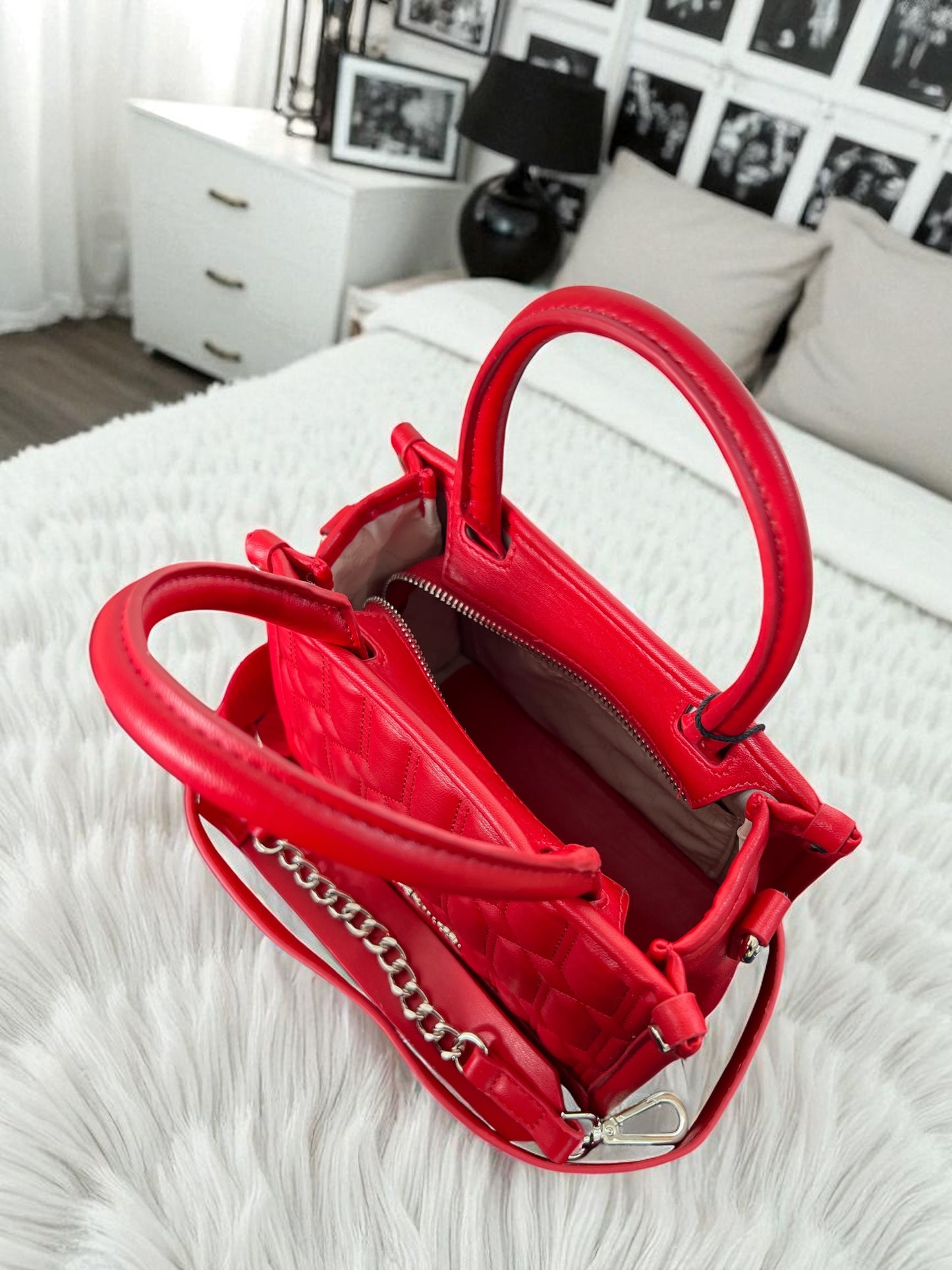 Tote Steve M Chevy red 2 straps