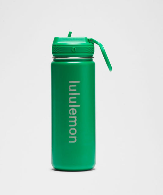 Botella de agua Lululemon verde