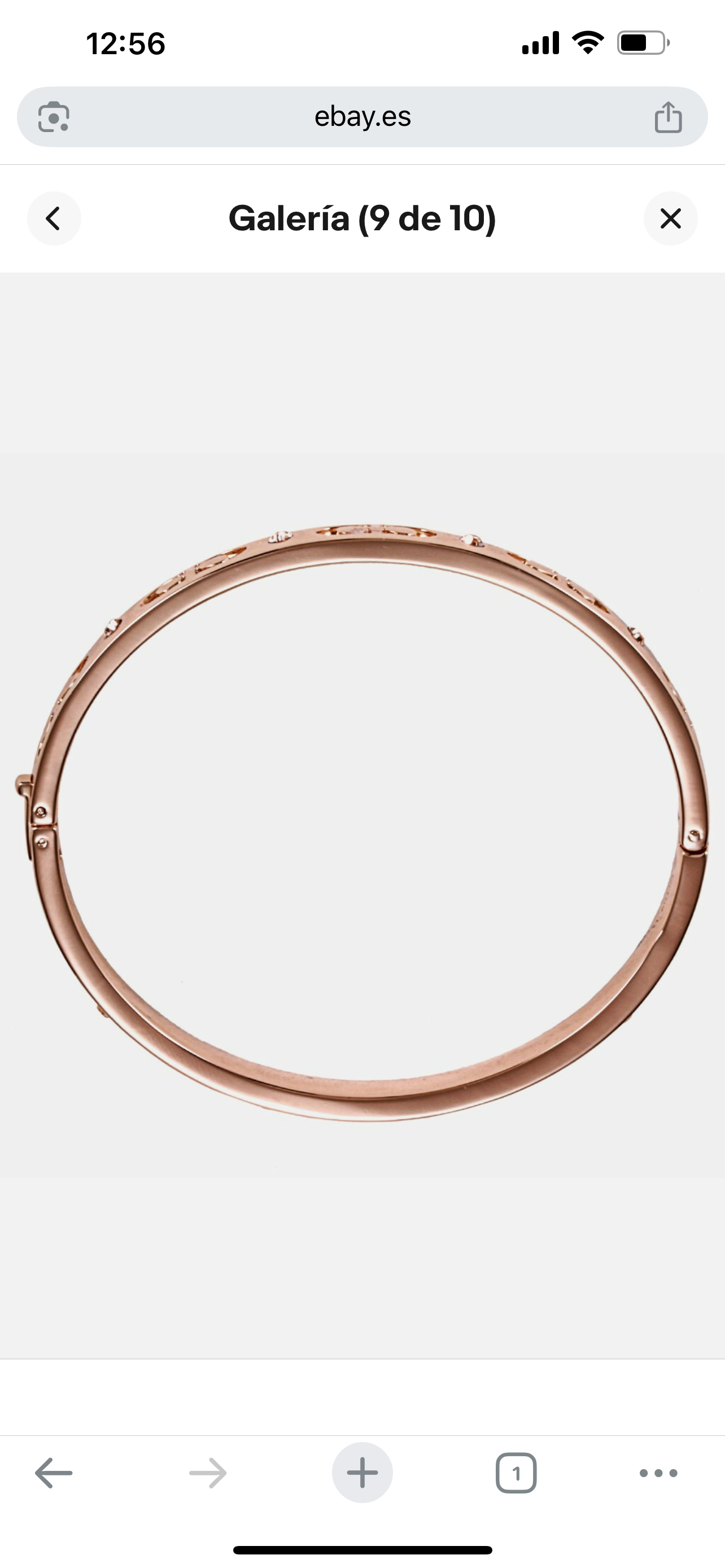 Brazalete Coach rose gold