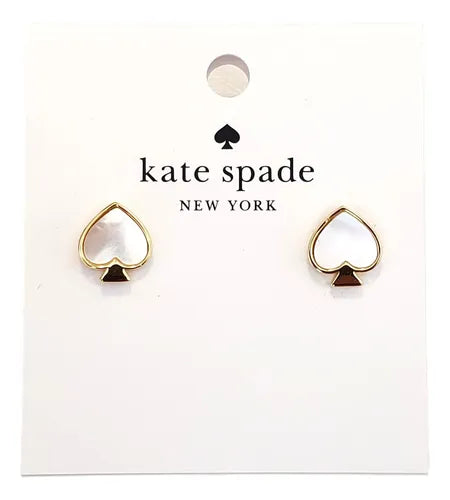 Aretes Kate S dorados/tornasol