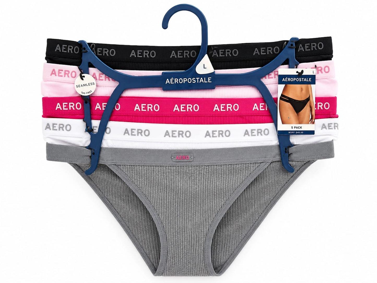 Panties Aeropostale varios colores 5 pz