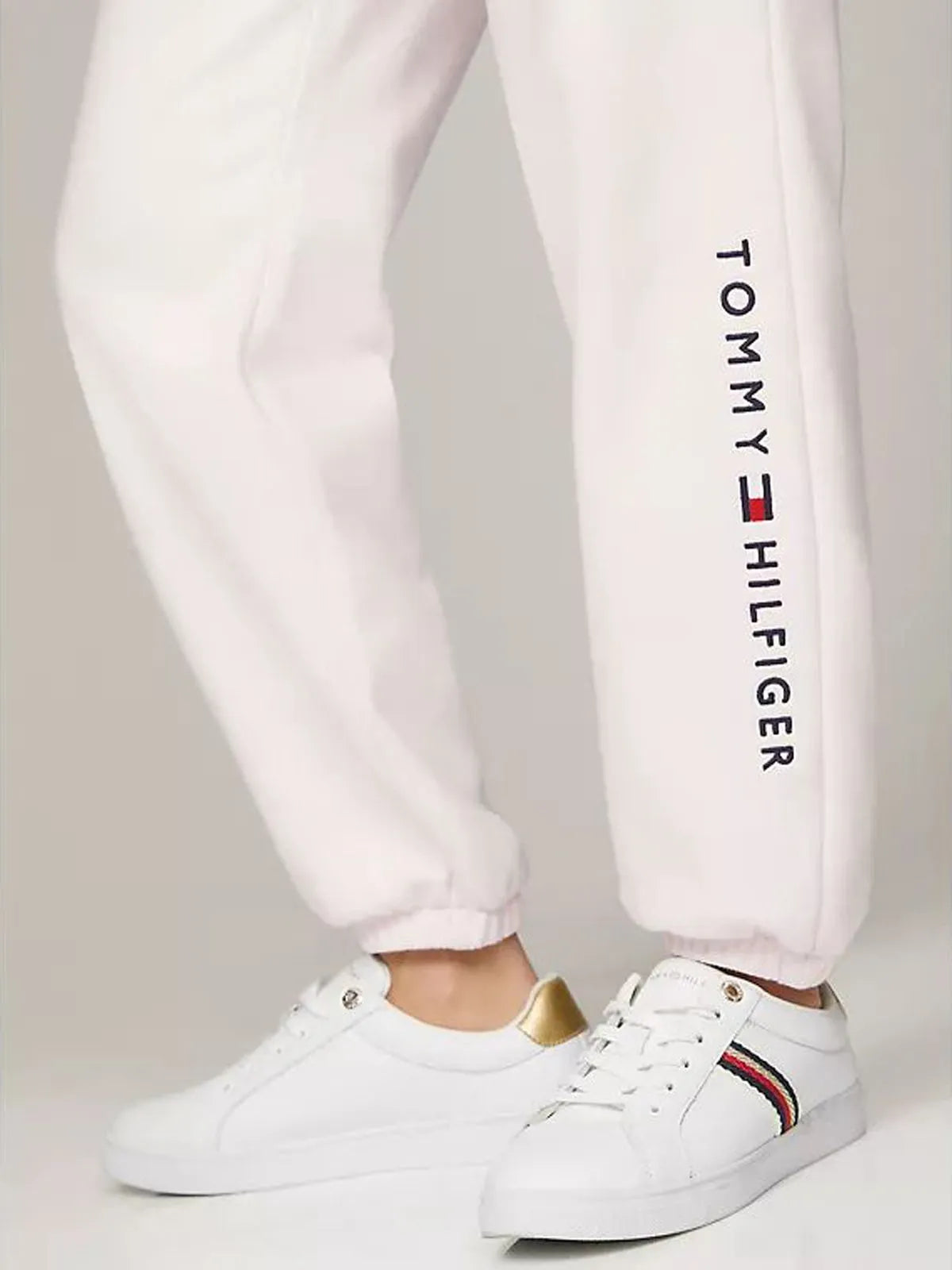Pants Tommy H blanco letras bordada
