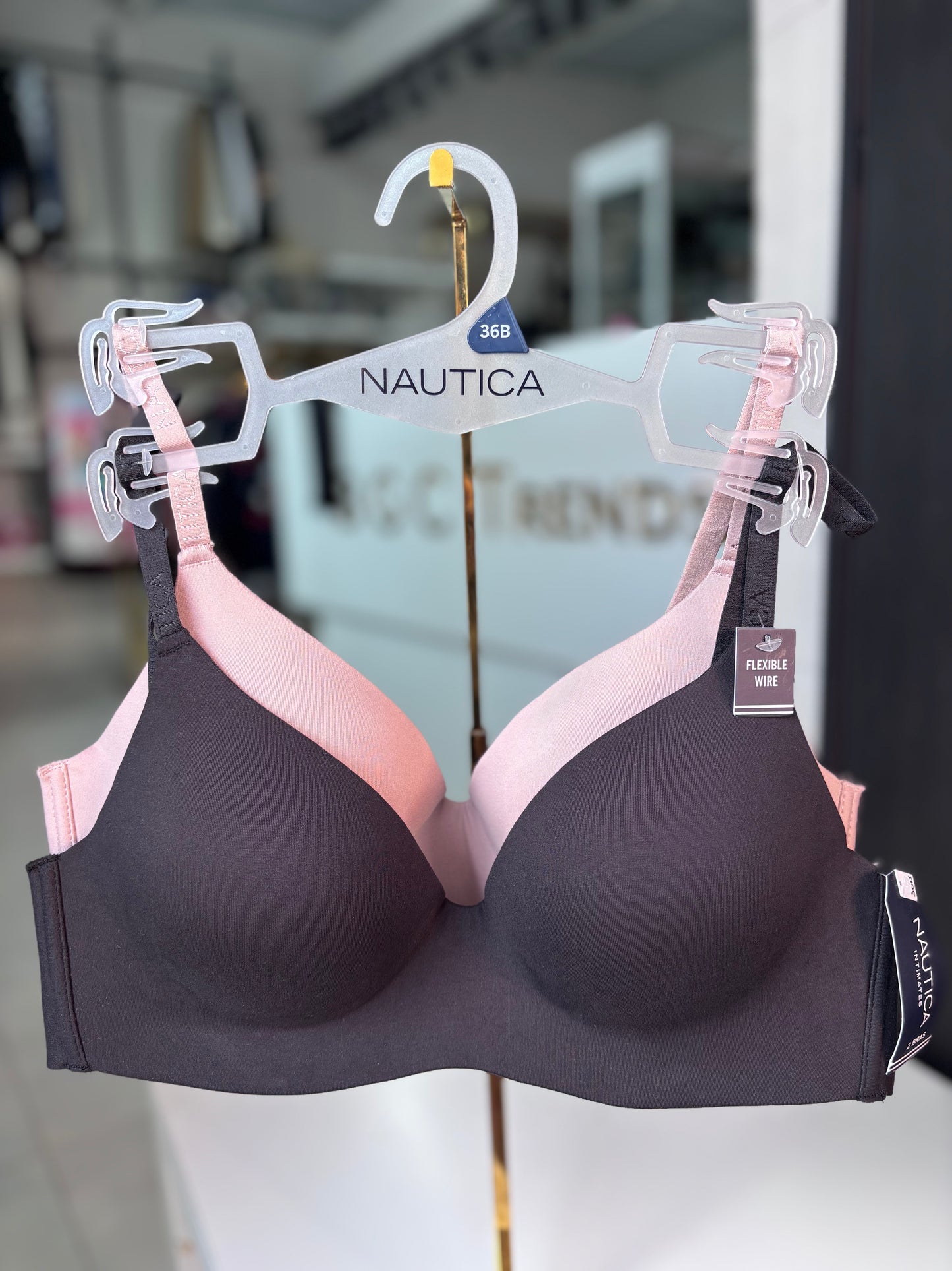 Brasier Náutica 2pz negro y nude si varilla