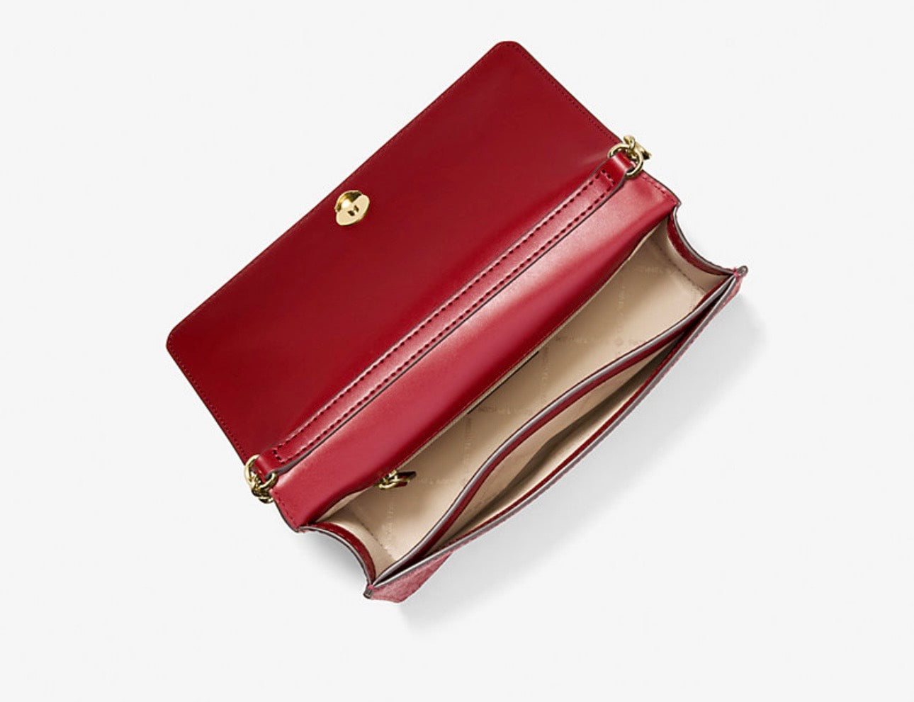 Crossbody Michael K cereza con monogram