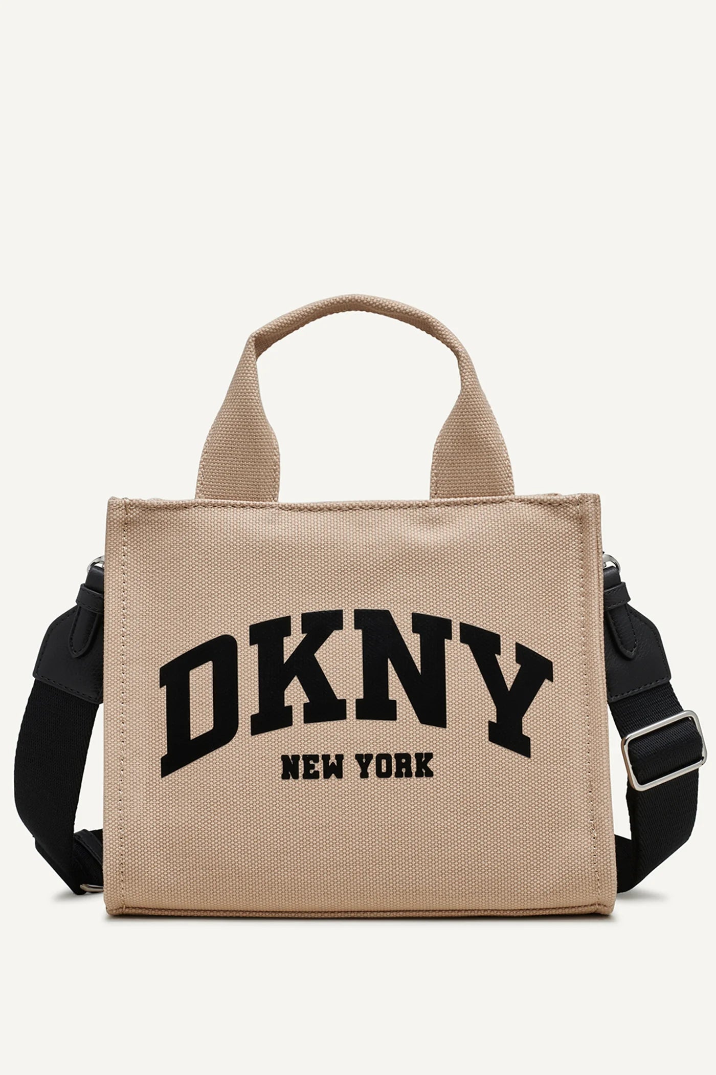 Hadlee Tote Bag DKNY Caqui con letras negras