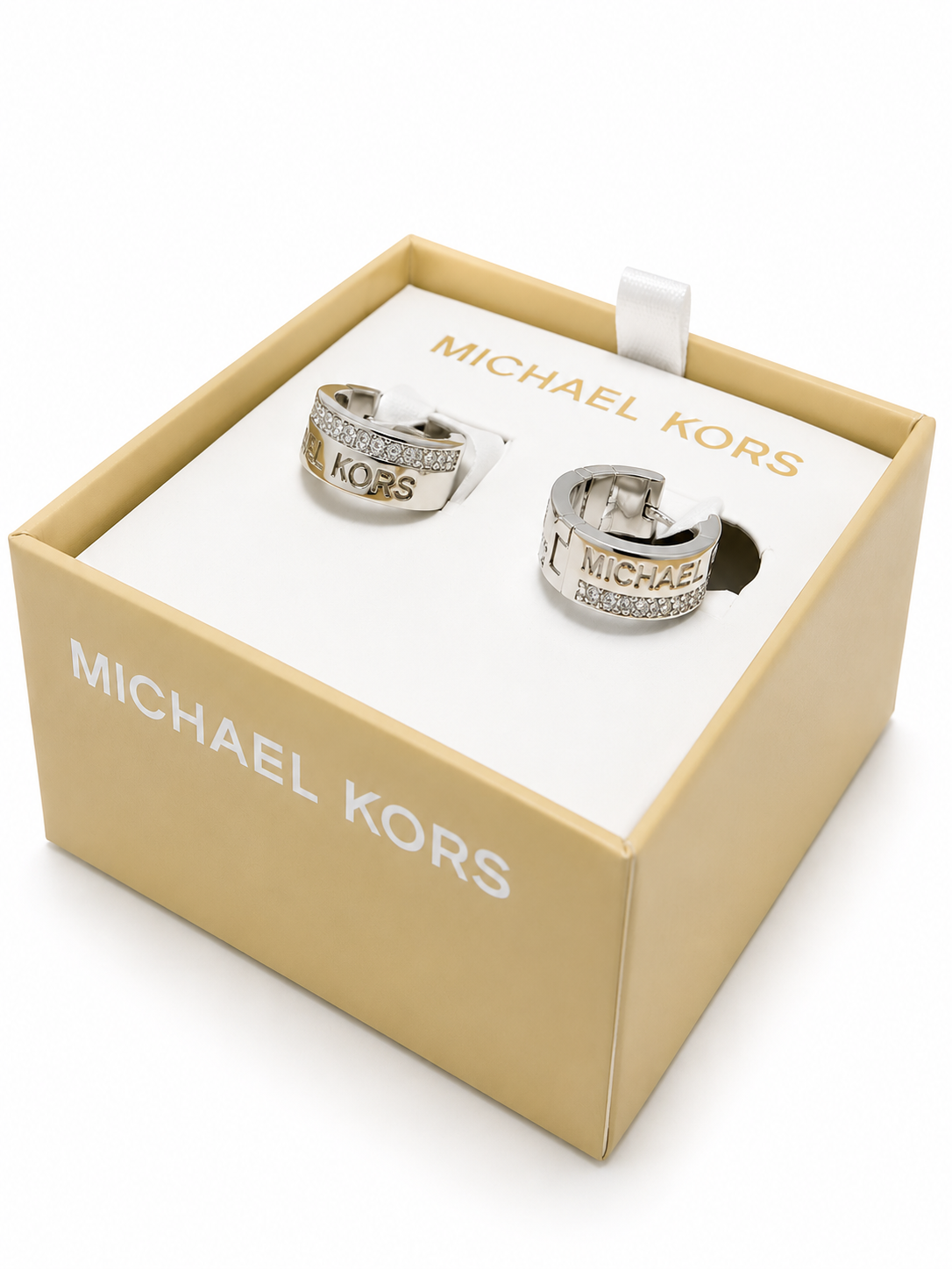 Aretes Michael Kors arracadas grabado