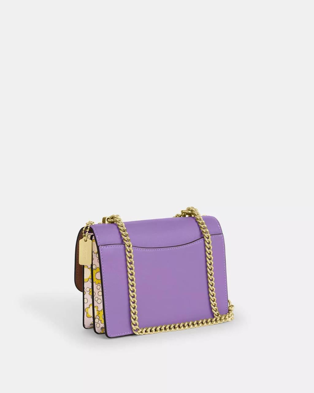 Crossbody Klare Coach bag lila con flores
