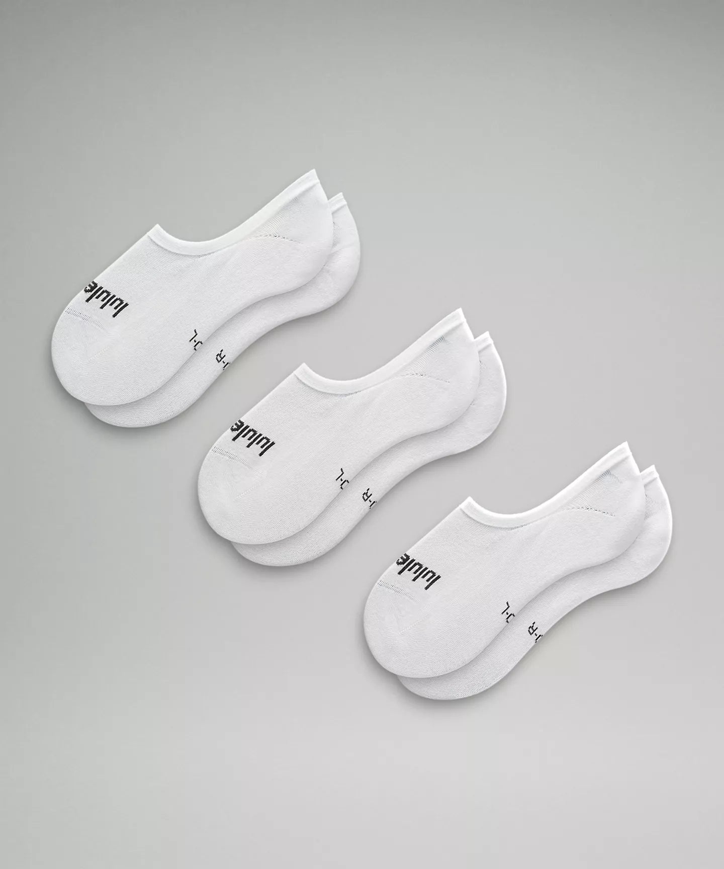 Protectores Lululemon, blancos, letras negras