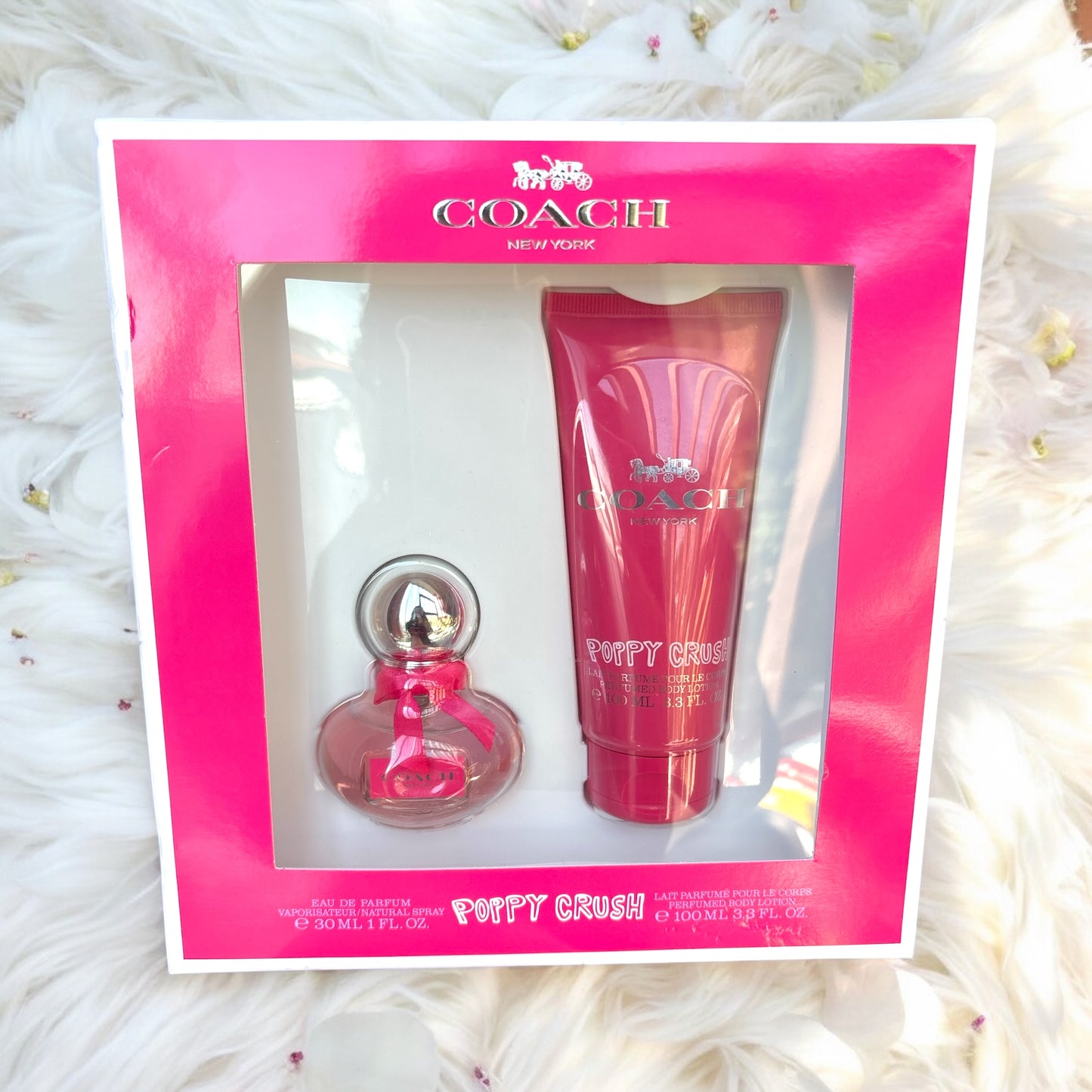 Set Coach perfume y crema Poppy crush