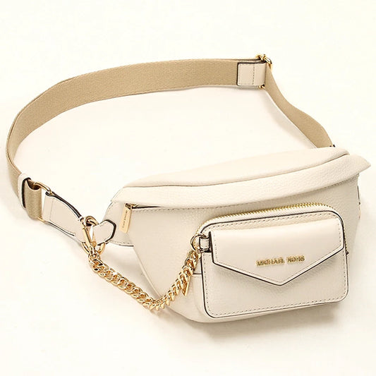 Crossbody Michael K crema con tarjetero