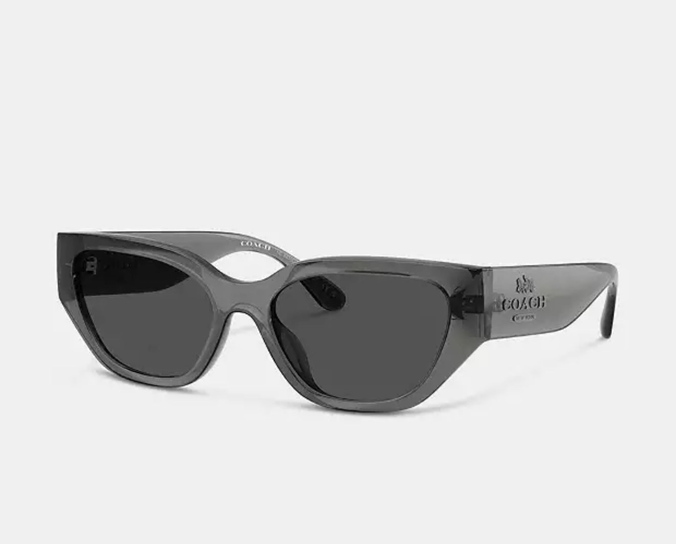 Lentes Coach negro con nombre grabado