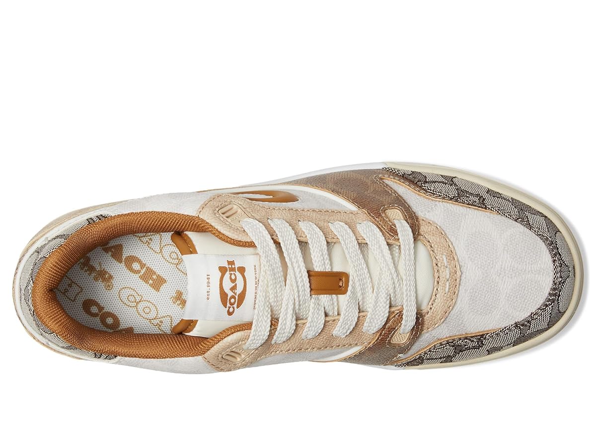 Tenis Coach camel beige canvas
