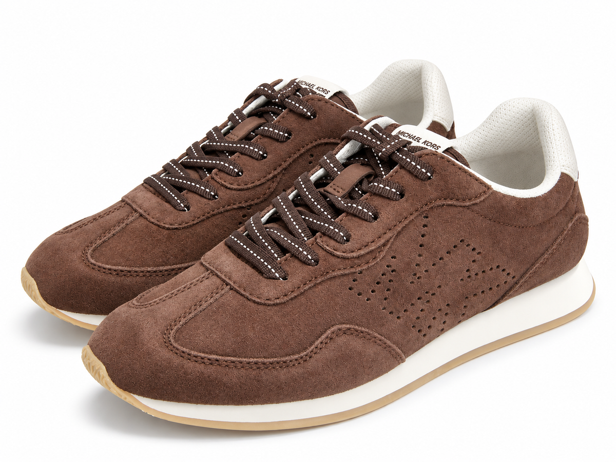 Tenis Michael k cafés gamuza talla 24